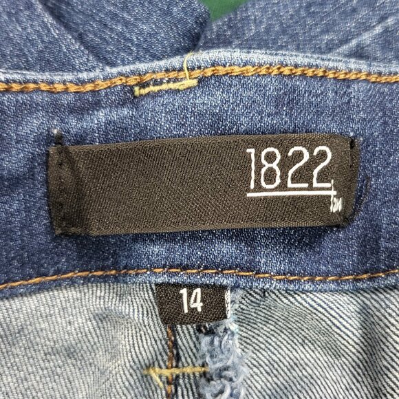 1822 jeans size 14 EUC cool-looking front patch pockets - Picture 4 of 9
